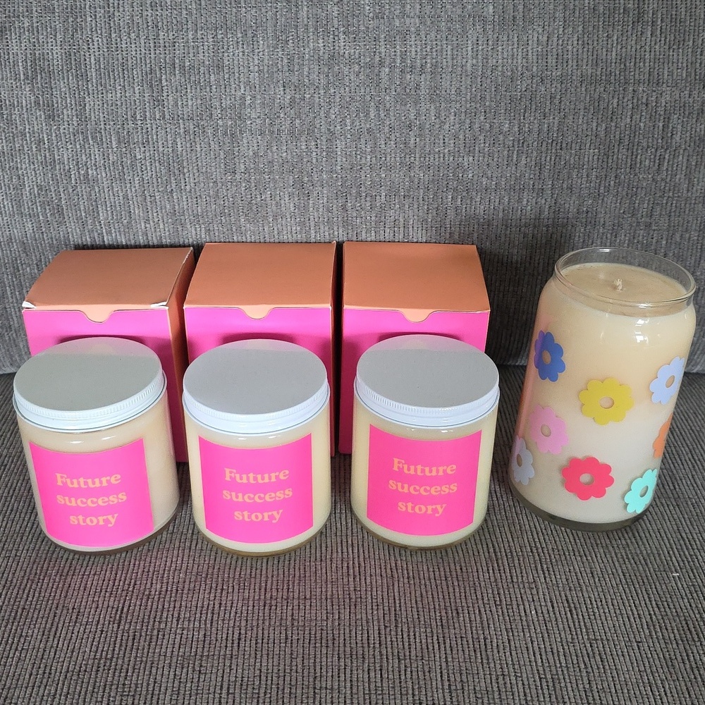 Four Scented Candle Set All By Toot, Three Are 8oz, One Is 16oz, New